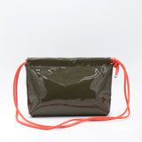 Sac Cuir Crossbody - LUTÈCE - Kaki