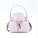 Mini Sac Seau Cuir - MINI BUCKET - Lilas