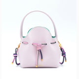 Mini Sac Seau Cuir - MINI BUCKET - Lilas