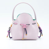Mini Sac Seau Cuir - MINI BUCKET - Lilas