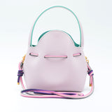 Mini Sac Seau Cuir - MINI BUCKET - Lilas