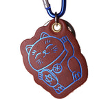 Luckey Holder - Lucky Cat - Marron / Bleu
