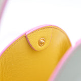 Mini Sac Seau Cuir - MINI BUCKET - Amande & Arlequin