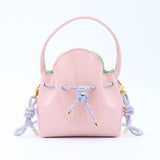 Mini Sac Seau Cuir - MINI BUCKET - Candy & Arlequin