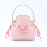 Mini Sac Seau Cuir - MINI BUCKET - Candy & Mint