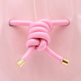 Mini Leather Bucket Bag - MINI BUCKET - Almond & Harlequin