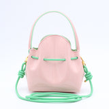 Mini Sac Seau Cuir - MINI BUCKET - Double Mint