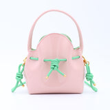 Mini Sac Seau Cuir - MINI BUCKET - Double Mint