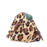 Mini Leather Bucket Bag - MINI BUCKET - Iridescent Python