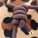Mini Leather Bucket Bag - MINI BUCKET - Iridescent Python