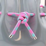 Mini Leather Bucket Bag - MINI BUCKET - Almond & Harlequin