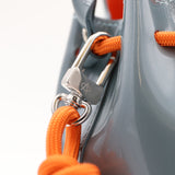 Mini Leather Bucket Bag - MINI BUCKET - Almond & Harlequin