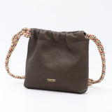 Sac Cuir Crossbody - MINI LUTÈCE - Novonappa Ebène
