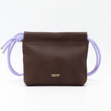 Sac Cuir Crossbody - MINI LUTÈCE - Novonappa Chocolat