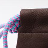 Sac Cuir Crossbody - MINI LUTÈCE - Novonappa Chocolat