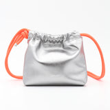 Sac Cuir Crossbody - MINI LUTÈCE - Silver