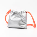 Sac Cuir Crossbody - MINI LUTÈCE - Silver