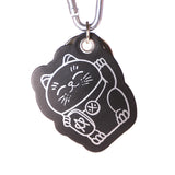 Luckey Holder - Lucky Cat - Noir / Blanc