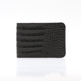 Portefeuille Cuir - Croco Noir