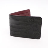 Portefeuille Cuir - Croco Noir