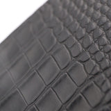 Portefeuille Cuir - Croco Noir
