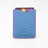 Protège-Passeport en Cuir - Python Iridescent