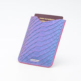 Protège-Passeport en Cuir - Python Iridescent