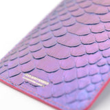 Protège-Passeport en Cuir - Python Iridescent