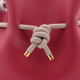 Mini Sac Seau Cuir - MINI BUCKET - Rouge