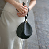 Sac Clutch Cuir  - Samossa - Circle