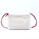 Sac Cuir Crossbody - LUTÈCE - Shearling Blanc