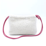 Sac Cuir Crossbody - LUTÈCE - Shearling Blanc