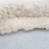 Sac Cuir Crossbody - LUTÈCE - Shearling Blanc