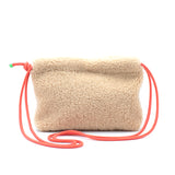 Sac Cuir Crossbody - LUTÈCE - Shearling Cappucino