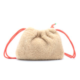 Sac Cuir Crossbody - LUTÈCE - Shearling Cappucino