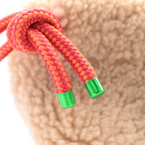 Sac Cuir Crossbody - LUTÈCE - Shearling Cappucino