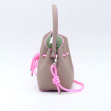 Mini Sac Seau Cuir - MINI BUCKET - Taupe