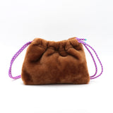 Sac Cuir Crossbody - LUTÈCE - Shearling Teddy