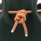 Mini Sac Seau Cuir - MINI BUCKET - Vert Sapin