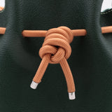 Mini Sac Seau Cuir - MINI BUCKET - Vert Sapin