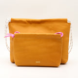 Sac Cuir Crossbody - LUTÈCE XL - Novonappa Moutarde