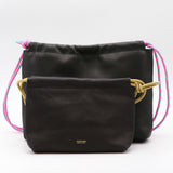 Sac Cuir Crossbody - LUTÈCE XL - Novonappa Noir