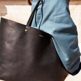 Sac Cabas Cuir - CICI Noir