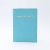 Protège Carnet de Santé Personnalisé Cuir-Carnet de Santé-TURQUOISE-Atelier Penso