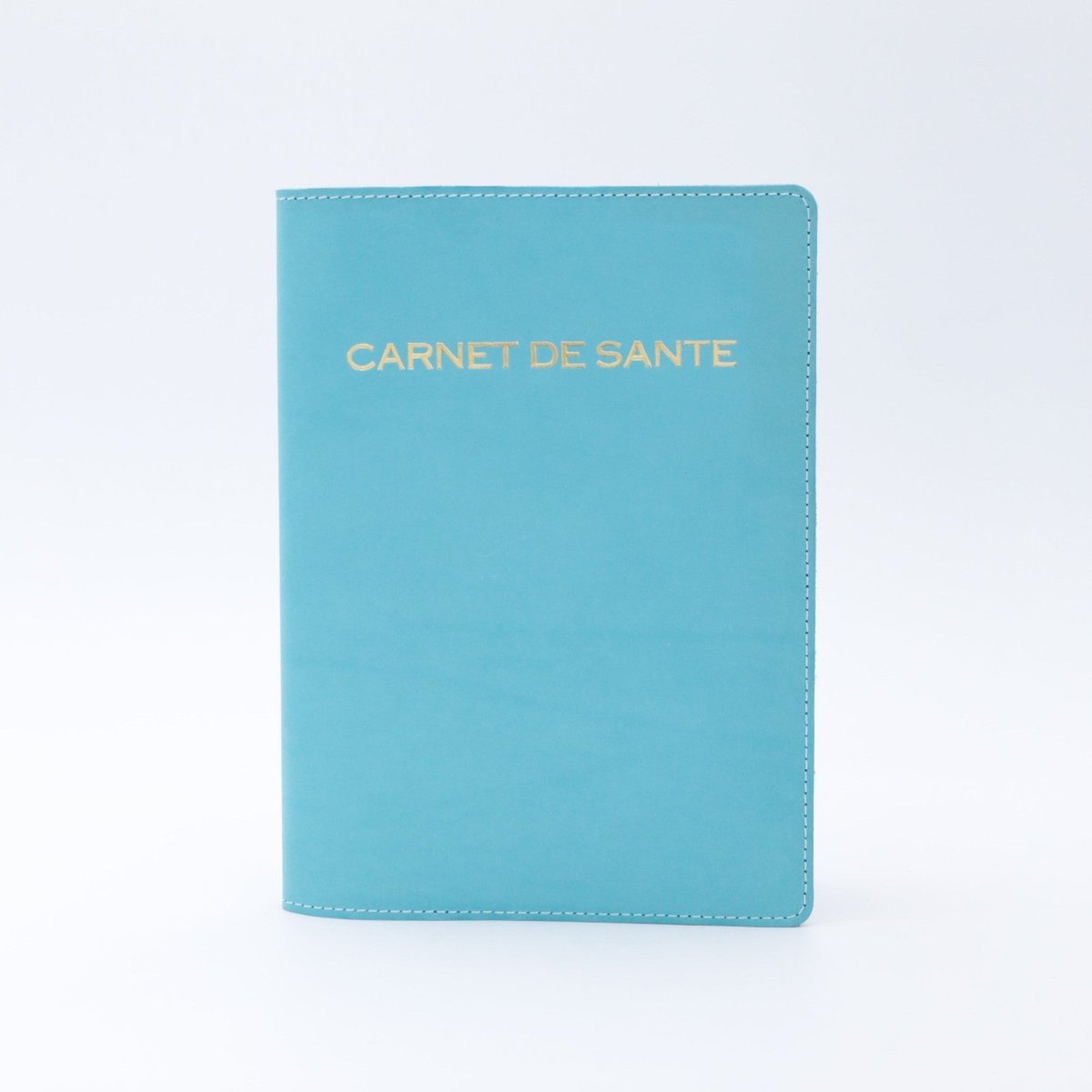 Protège Carnet de Santé Personnalisé Cuir-Carnet de Santé-TURQUOISE-Atelier Penso