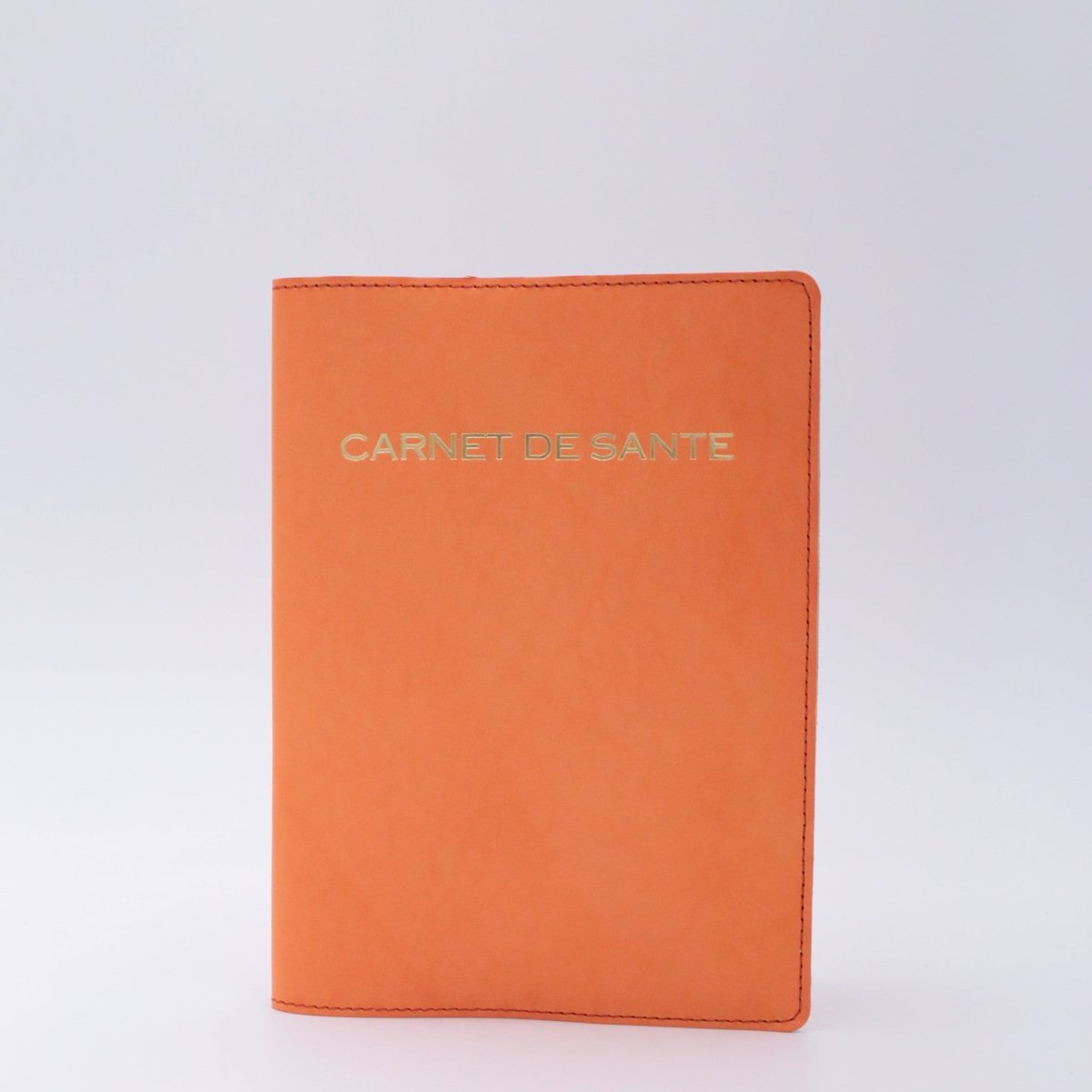 Protège Carnet de Santé Personnalisé Cuir-Carnet de Santé-ORANGE-Atelier Penso