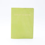 Protège Carnet de Santé Personnalisé Cuir-Carnet de Santé-VERT POMME-Atelier Penso