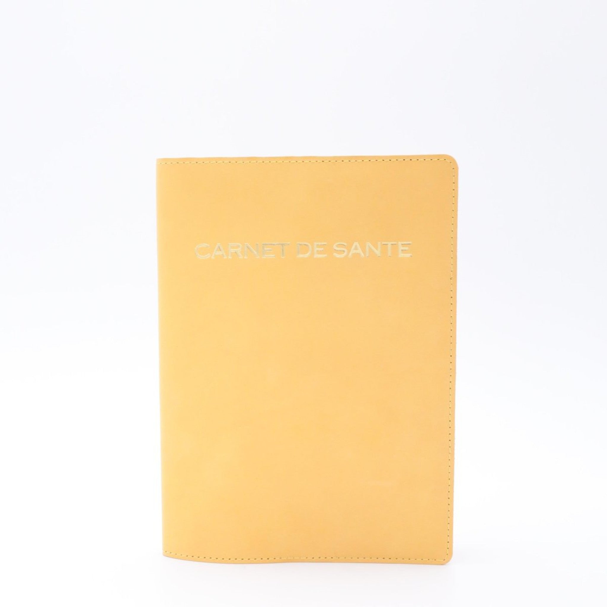 Protège Carnet de Santé Personnalisé Cuir-Carnet de Santé-JAUNE MARGAUX-Atelier Penso