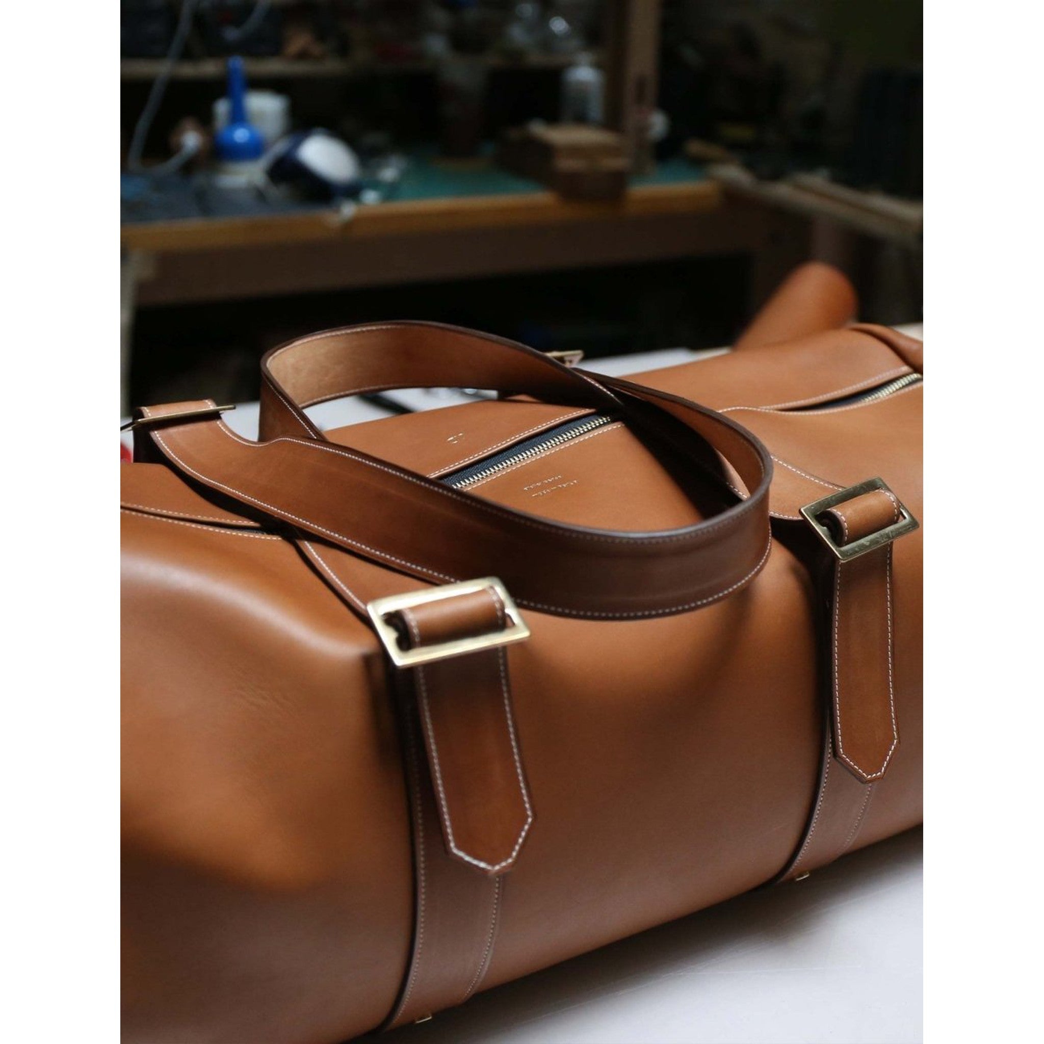 Sac de Voyage Cuir - WEEKENDER-Sac Weekender-Gold-Atelier Penso