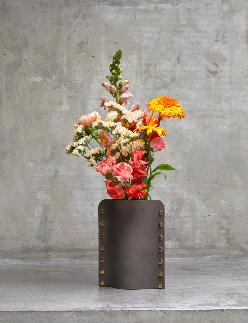 Vase en cuir - Bauhaus Stellar S Stone